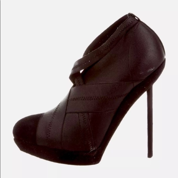 Yves Saint Laurent Black Booties - Picture 1 of 10